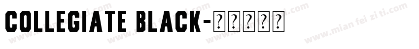COLLEGIATE BLACK字体转换